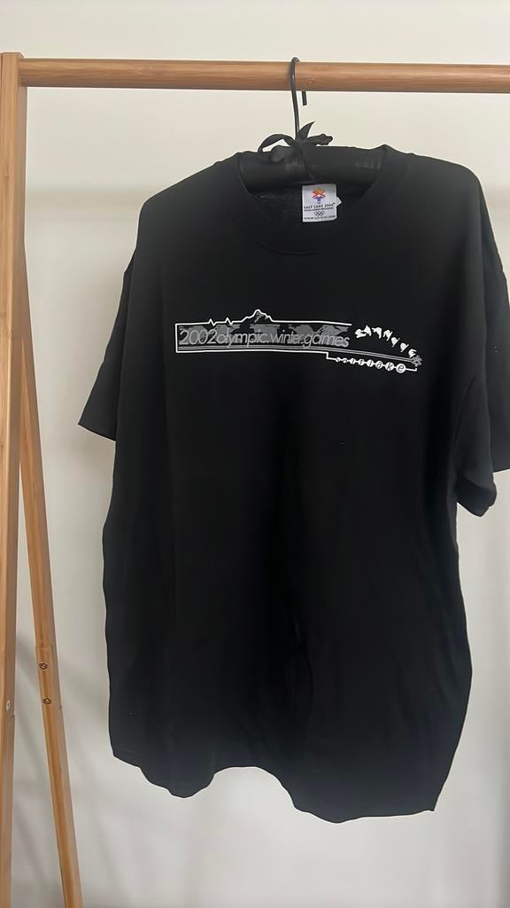 Vintage 2002 Olympische Winterspelen T-shirt XL, Kleding | Heren, Ophalen of Verzenden, Nieuw, Maat 52/54 (L), Zwart