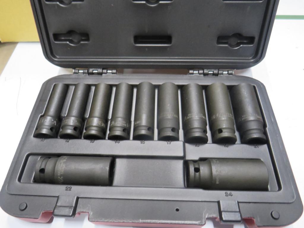 Krachtdoppen set Impact doppen lang 1/2" 11 delig nieuw, Doe-het-zelf en Verbouw, Seneca, Nieuw, Zandhaarweg, Ophalen of Verzenden