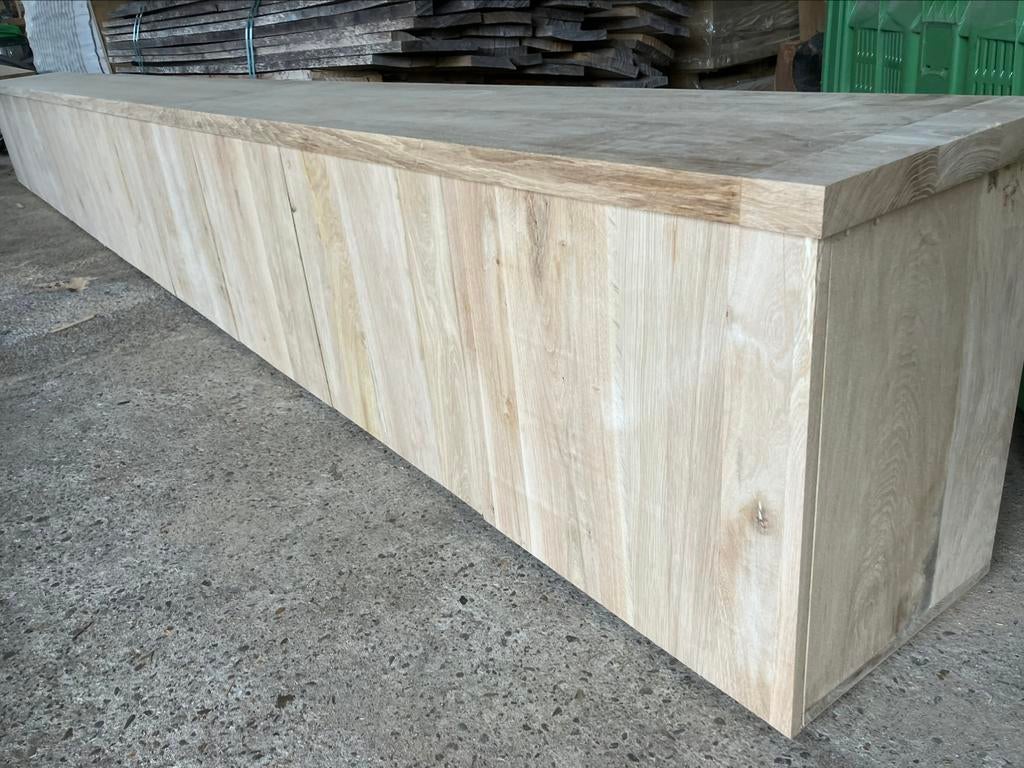 Massief eiken dressoir kast xxl 566 lang 60 x 40 cm, Huis en Inrichting, Ophalen, Zo goed als nieuw, 25 tot 50 cm, 200 cm of meer