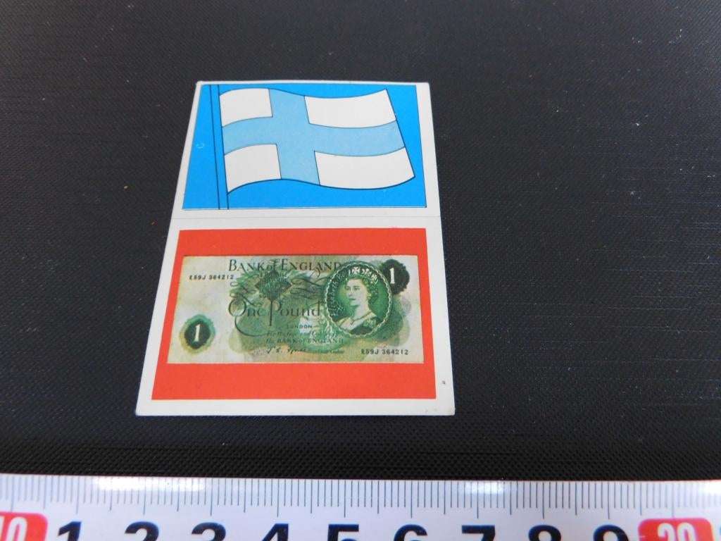 sticker set vlag finland bankbiljet 1 pond engeland, Verzamelen, Stickers, Zo goed als nieuw, Ophalen