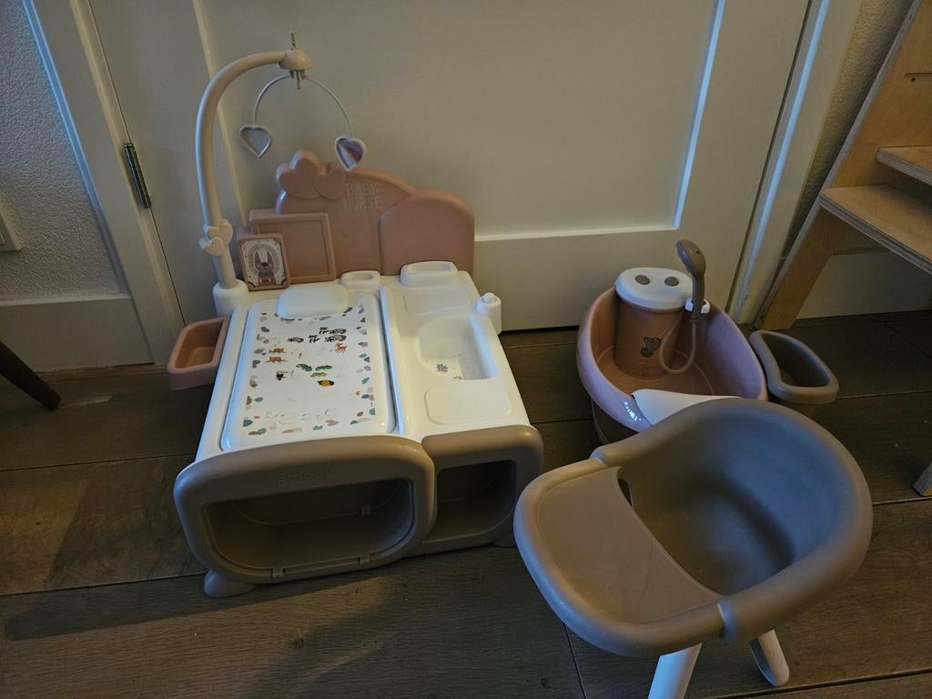 Baby Speelgoed Set - Badje, Stoel, Activiteiten Tafel, Ophalen, Zo goed als nieuw, Overige typen, Met geluid