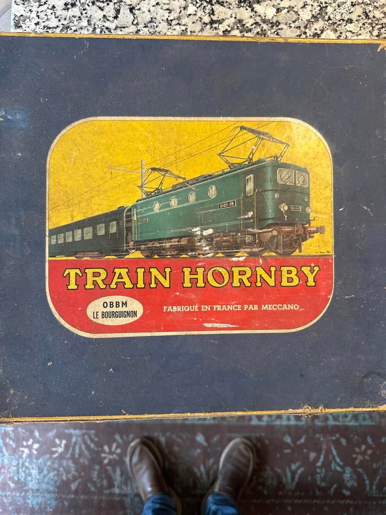 Meccano Hornby Trein Compleet in Doos + Rails, Overige merken, Wisselstroom, Ophalen of Verzenden, Analoog