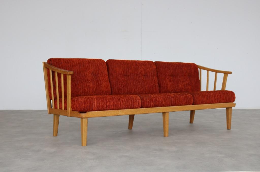 vintage sofa | bankstel | Carl Malmsten | Zweden, Huis en Inrichting, Banken | Bankstellen, Ophalen of Verzenden, Gebruikt, Rechte bank