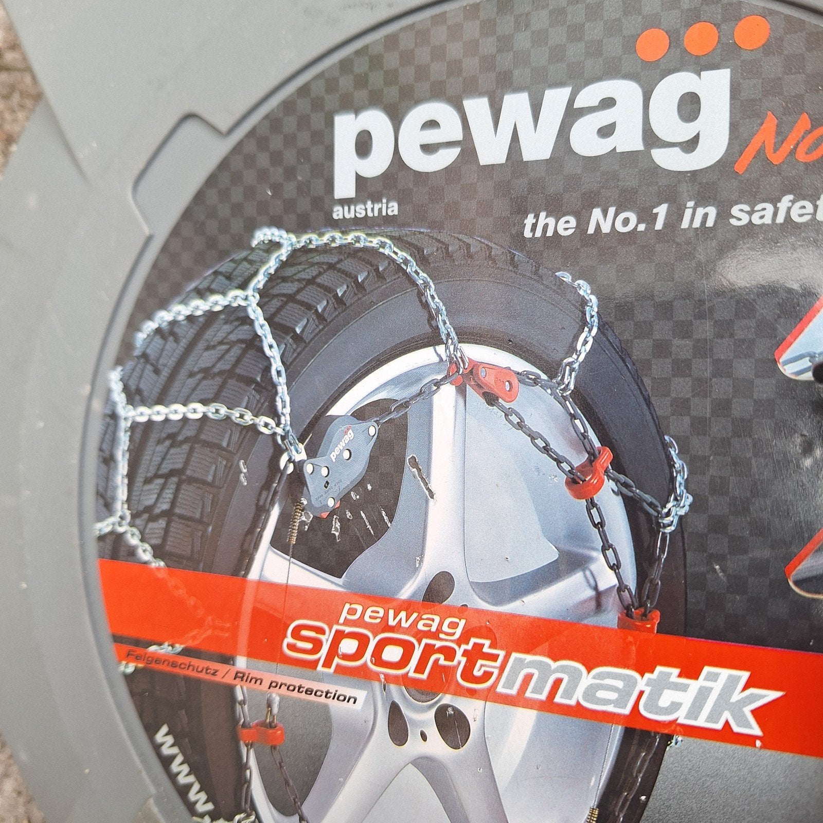 Gebruikte Pewag Sportmatik SMX 75 sneeuwkettingen, Ophalen, Gebruikt