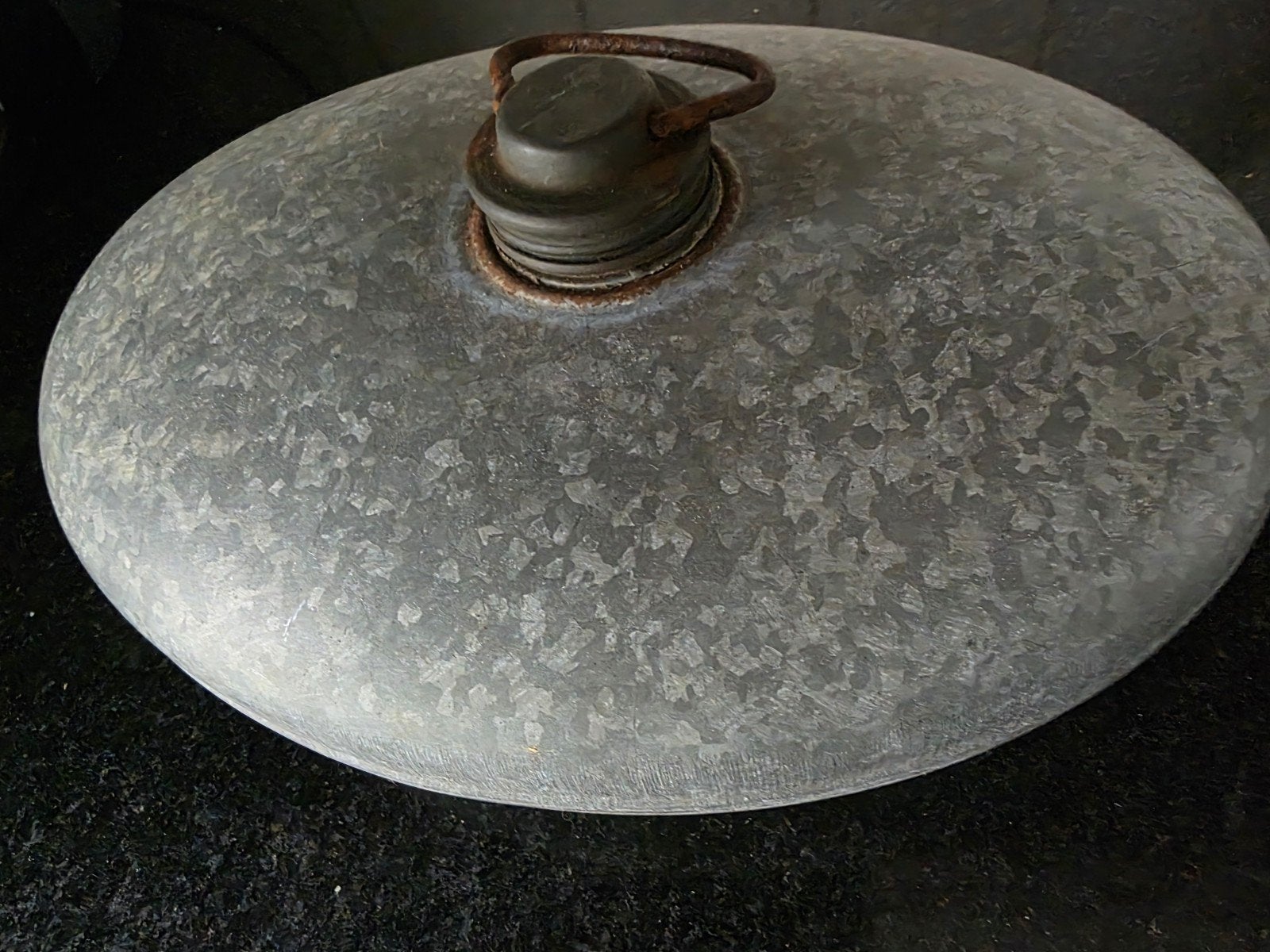 Vintage metal kruik - Ovale warmwaterkruik, Ophalen