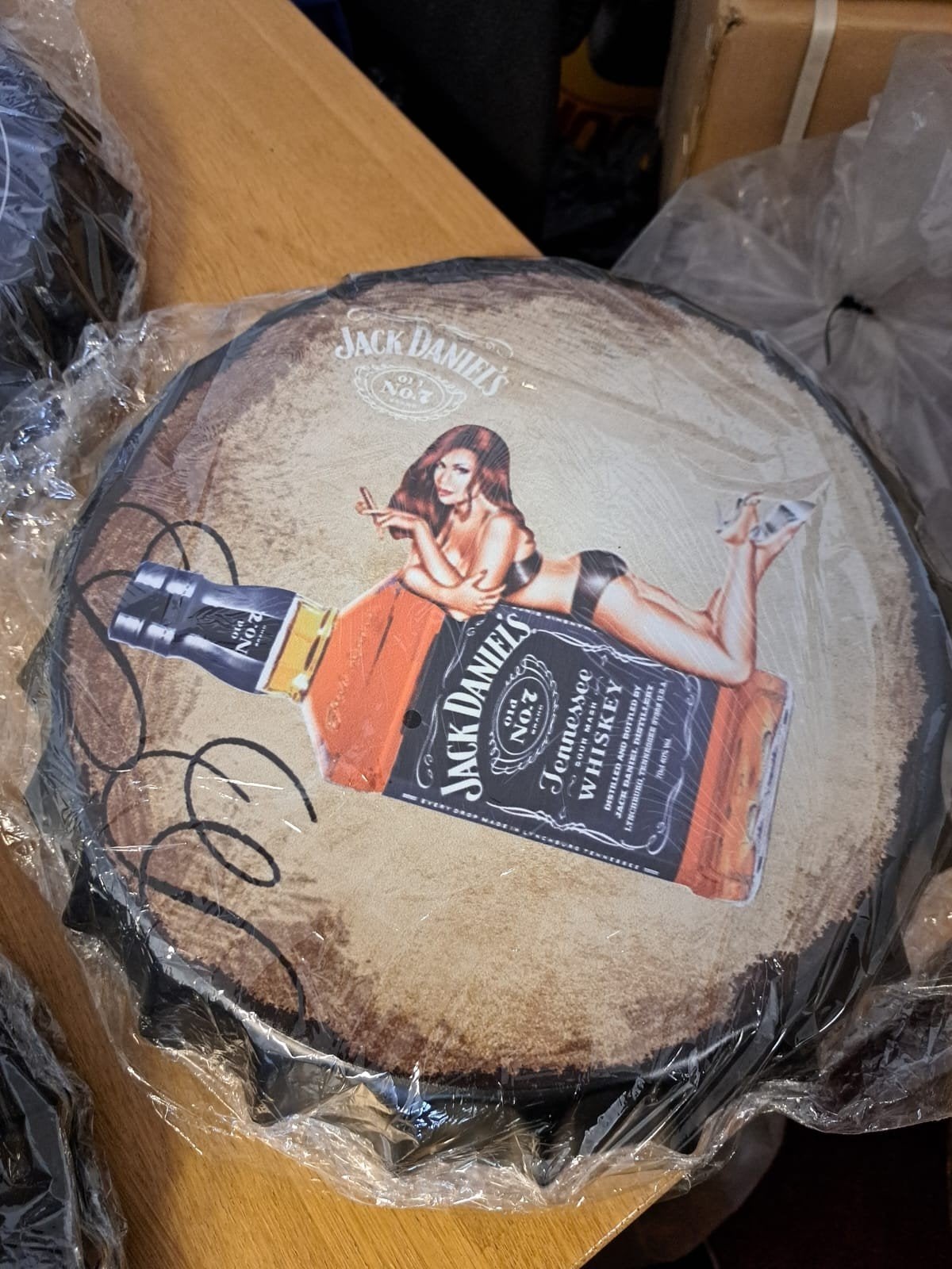 Jack Daniels dop, Ophalen, Zo goed als nieuw, Reclamebord