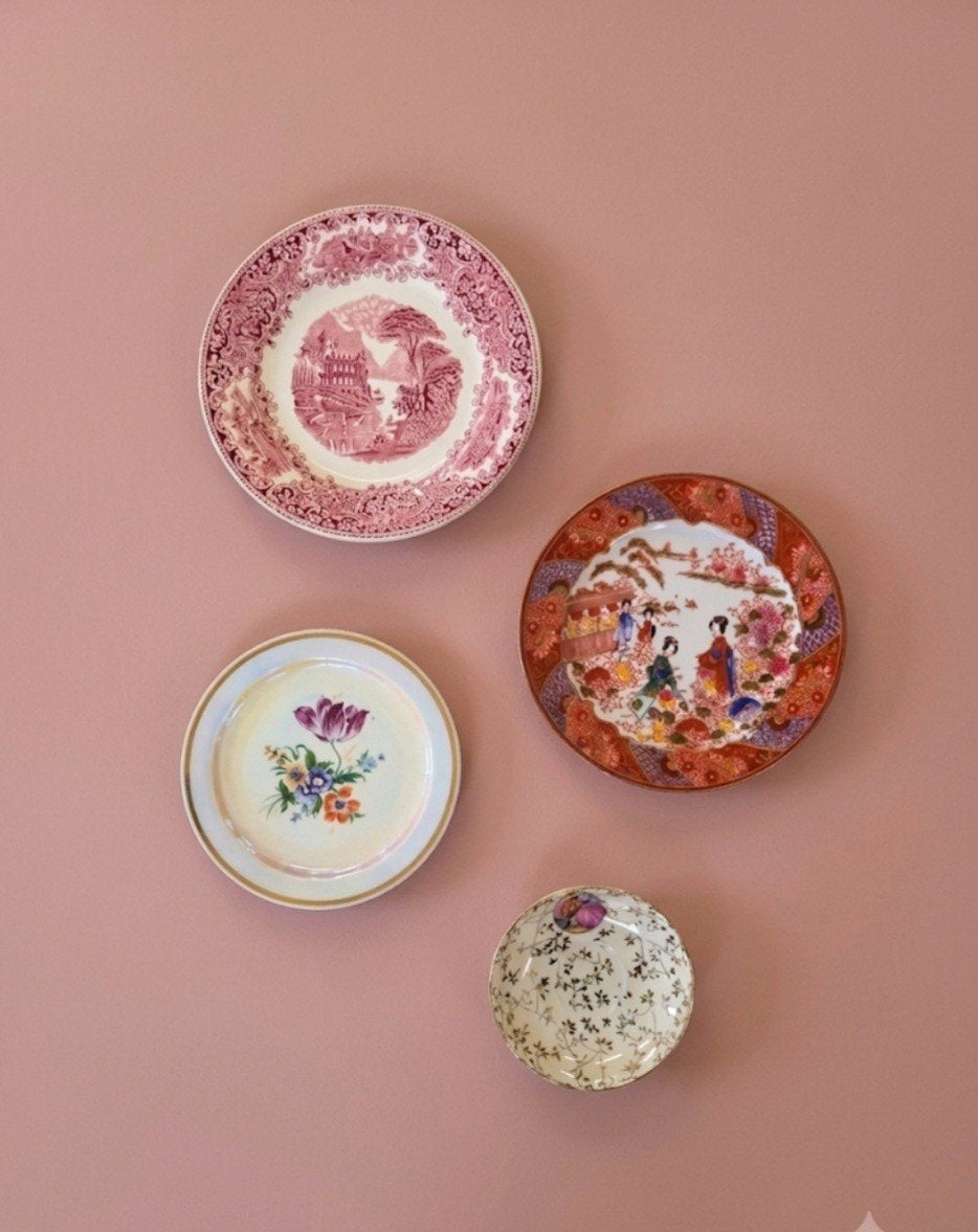 Set van 4 Vintage Wandborden - Decoratief, Ophalen of Verzenden