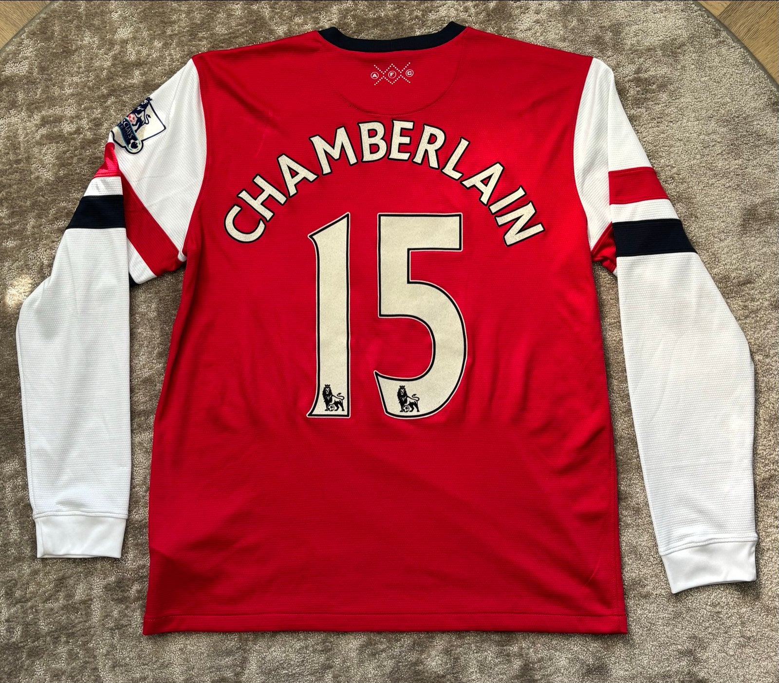 Arsenal Thuisshirt 2011-2012 Chamberlain 15 Lange Mouwen, Kleding | Heren, Maat 52/54 (L), Ophalen of Verzenden, Zo goed als nieuw