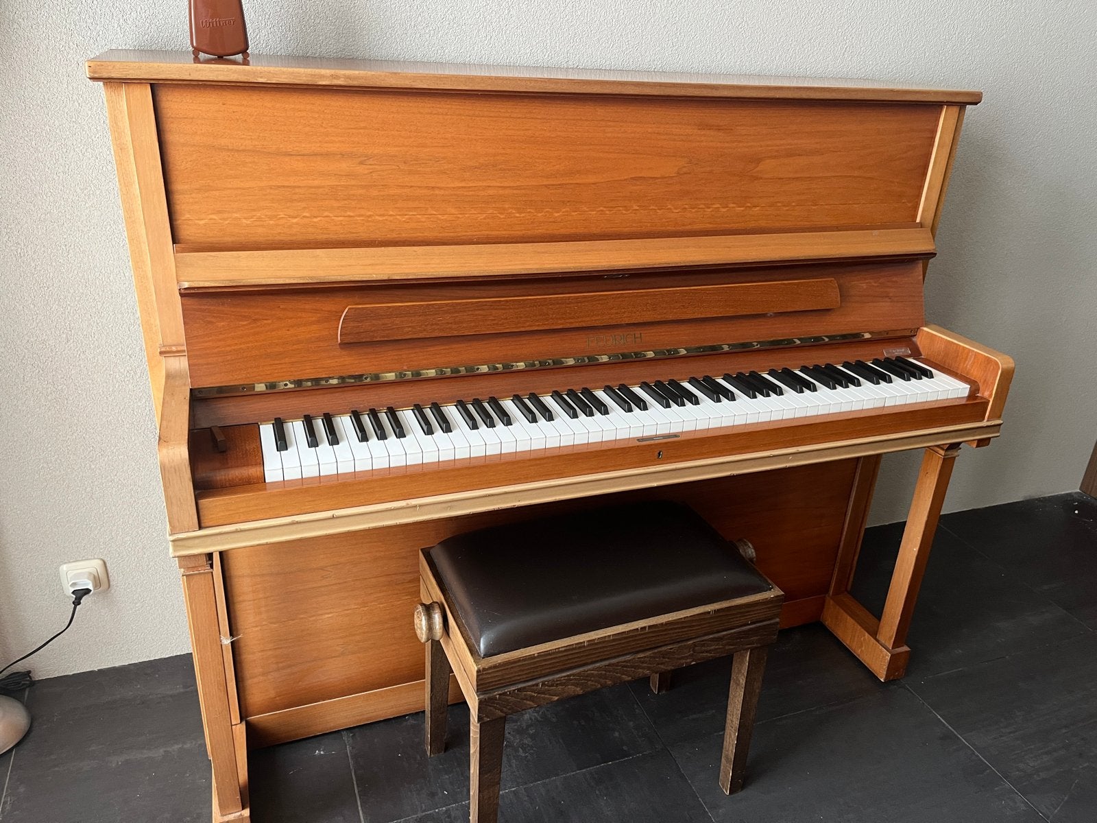 Feurich Piano - Langlau 123, Muziek en Instrumenten, Ophalen, Gebruikt, Bruin, Piano