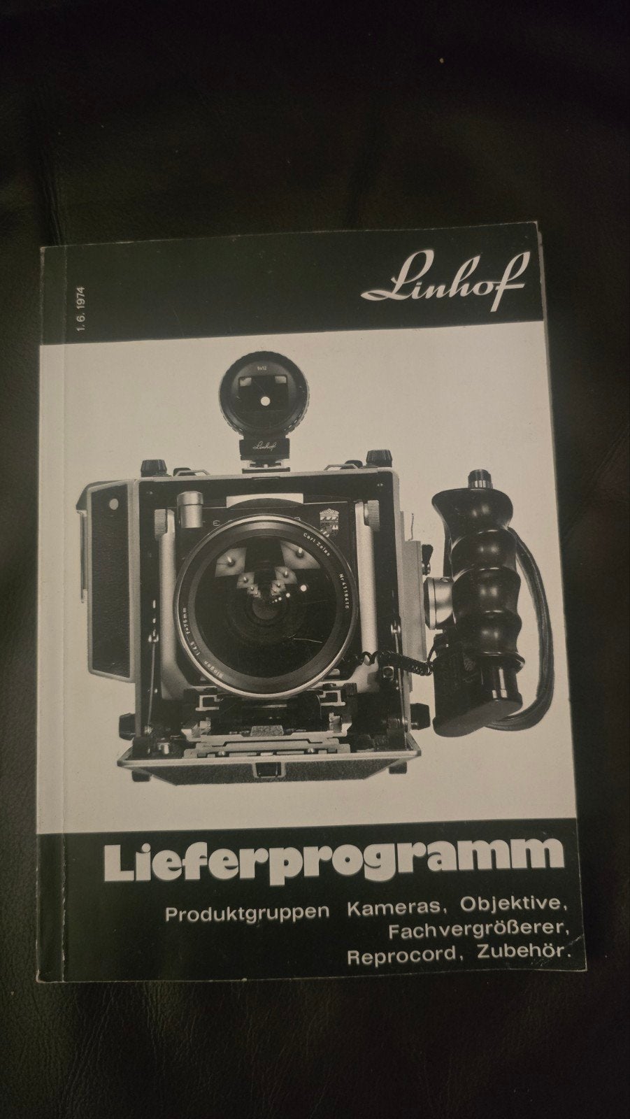 Linhof Lieferprogramm Productcatalogus 1974, Ophalen of Verzenden