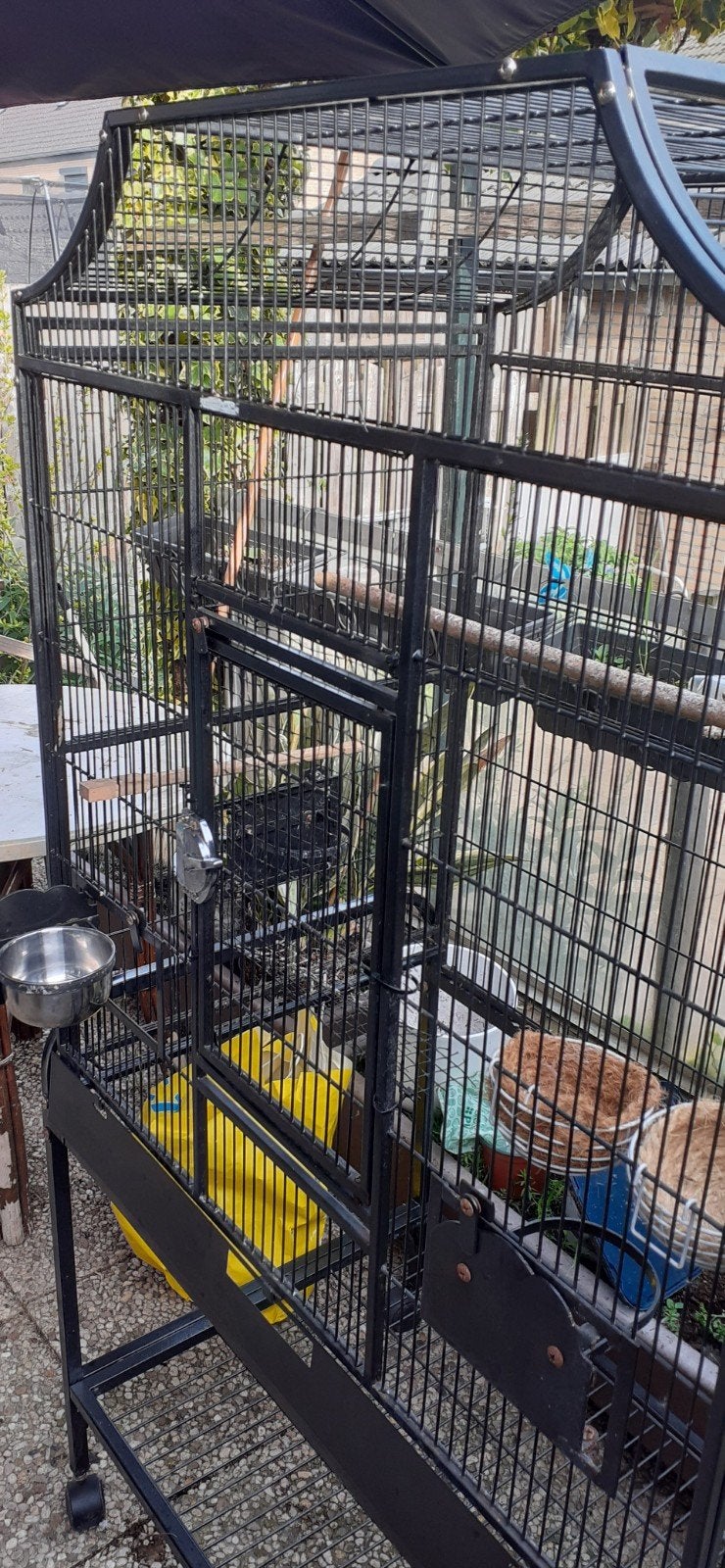 Mooie grote vogelkooi., Dieren en Toebehoren, Vogels | Hokken en Kooien, Ophalen of Verzenden, Zo goed als nieuw, Metaal, Vogelkooi
