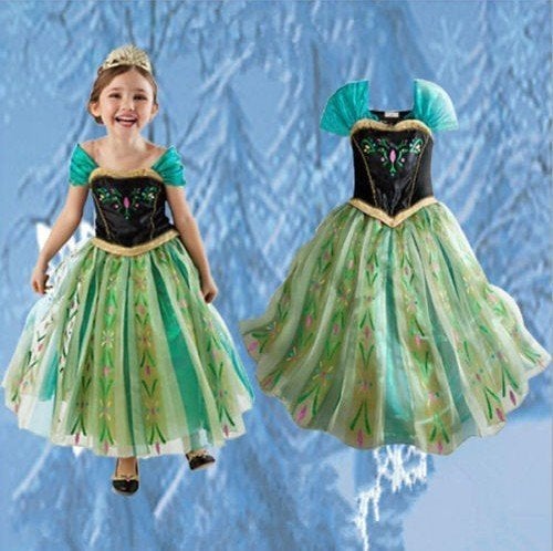 SINT KADO Nieuwe Frozen Anna Jurk div. maten gratis hndsch, Kinderen en Baby's, Verzenden, Nieuw, 110 t/m 116, Meisje