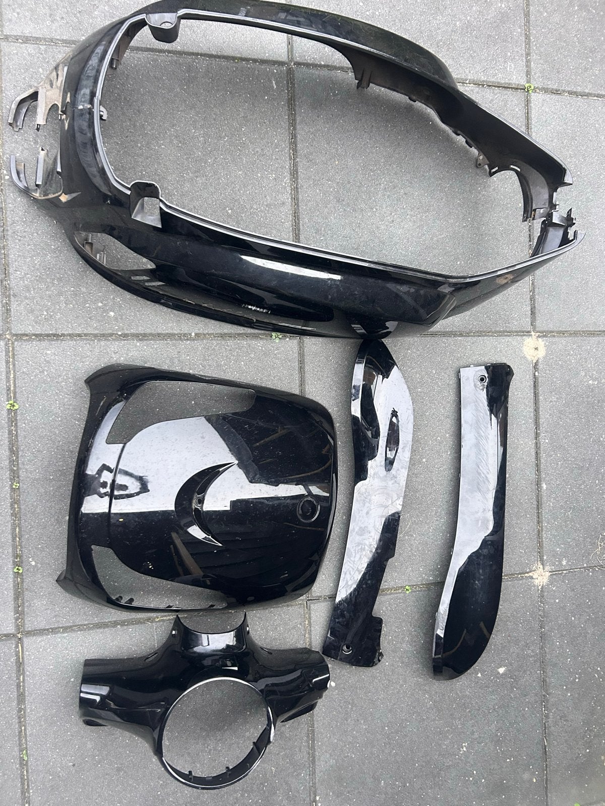 Kappenset Sym Fiddle II 50S Zwart, Ophalen of Verzenden, Gebruikt, Kap, SYM