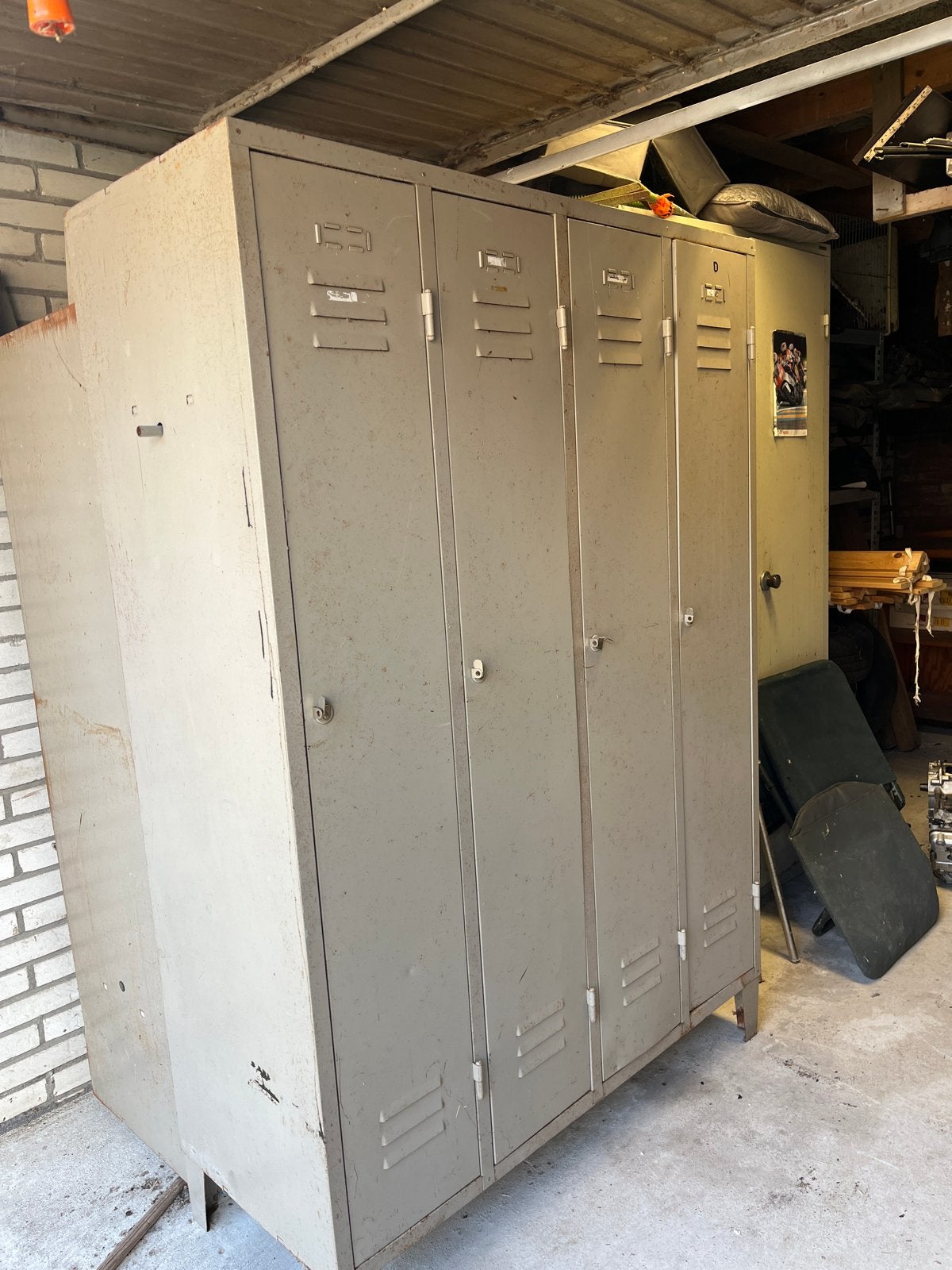 2 stuks Lockers - Industriële Stijl, Ophalen, Gebruikt