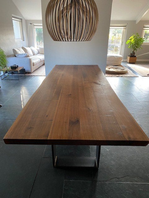 Riva eetkamertafel model Newton, Ophalen, Gebruikt, 200 cm of meer, 50 tot 100 cm