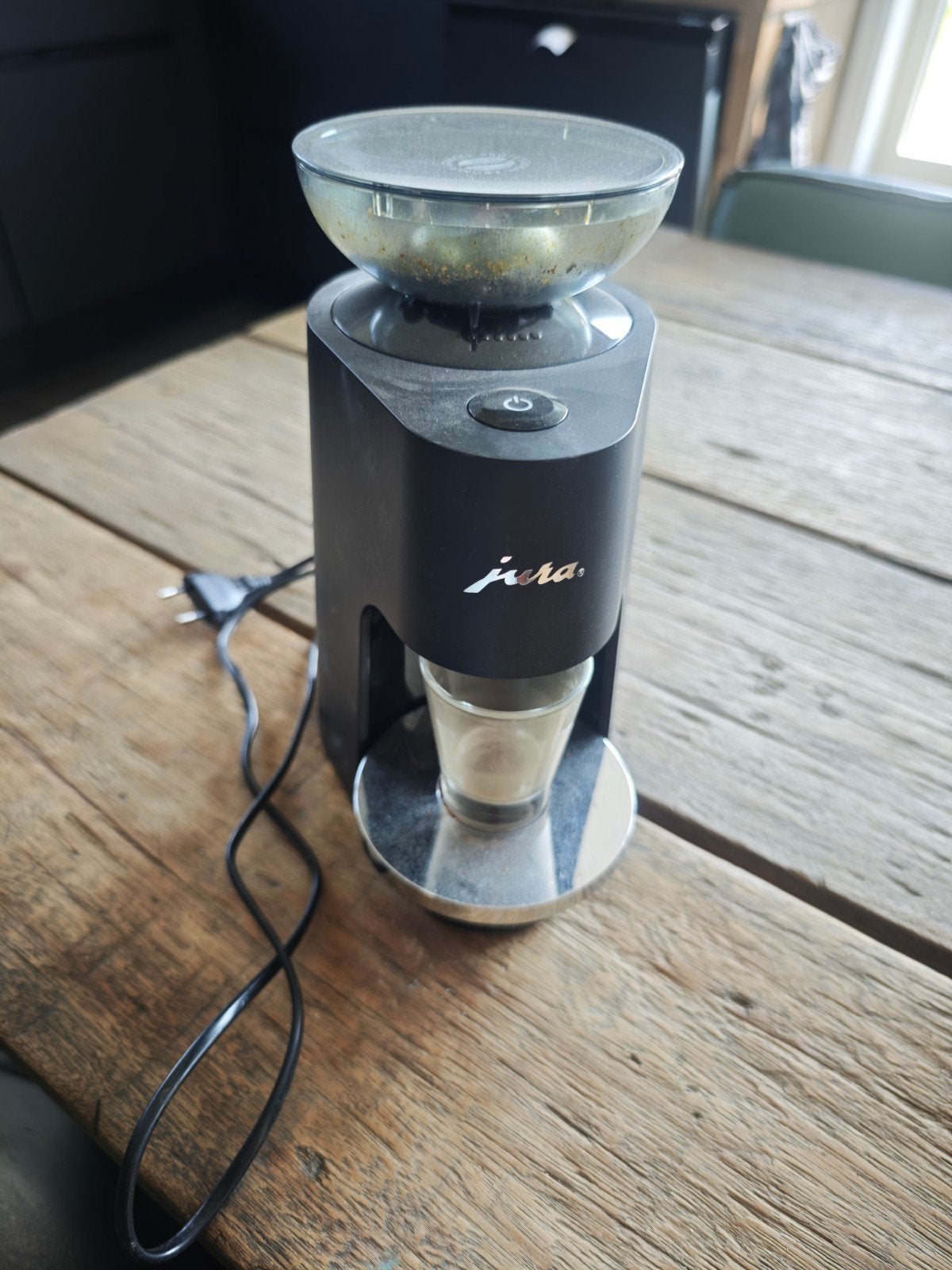 Jura Koffiemolen - Zwart, Zo goed als nieuw, Witgoed en Apparatuur, Koffiezetapparaten, Ophalen, Overige modellen, Koffiebonen