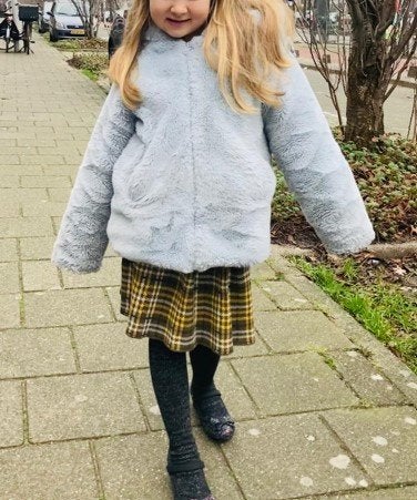 MANGO meisjes teddy / fleece jas maat 134 (9 jaar), Kinderen en Baby's, Kinderkleding | Maat 134, Gebruikt, Meisje, Mango, Ophalen of Verzenden