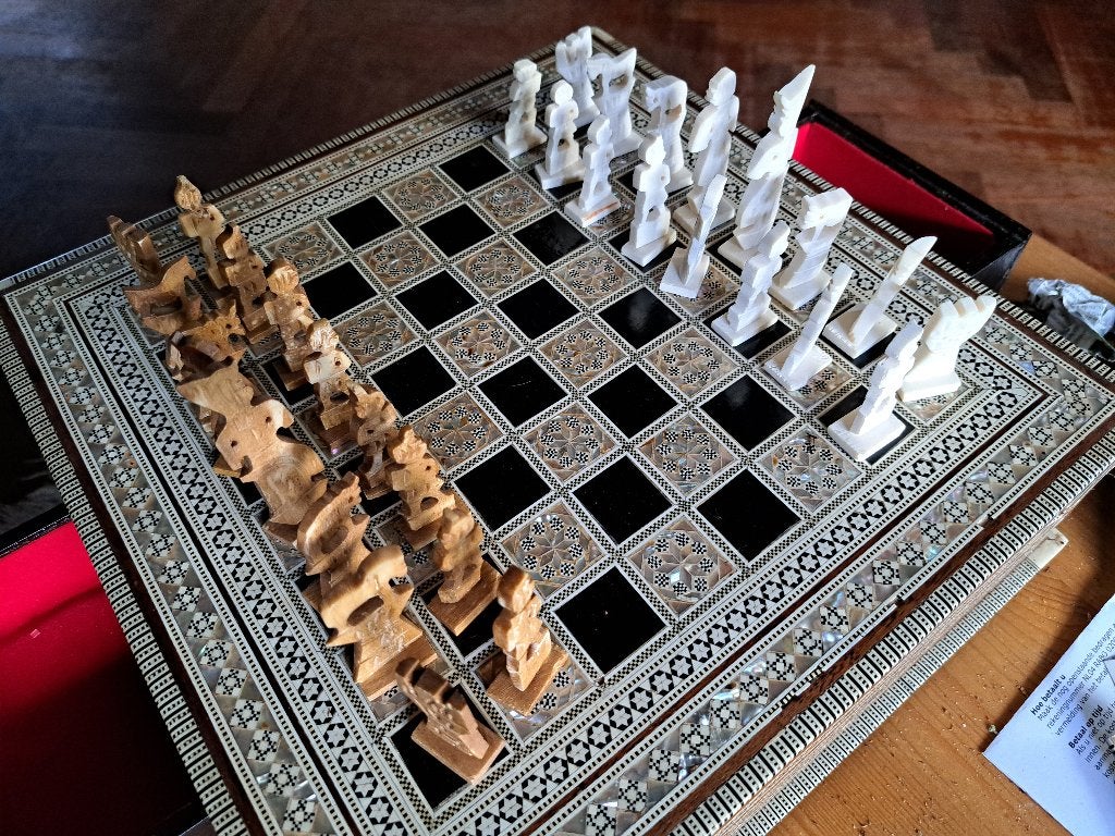 oude Egyptische schaakkist, Ophalen of Verzenden