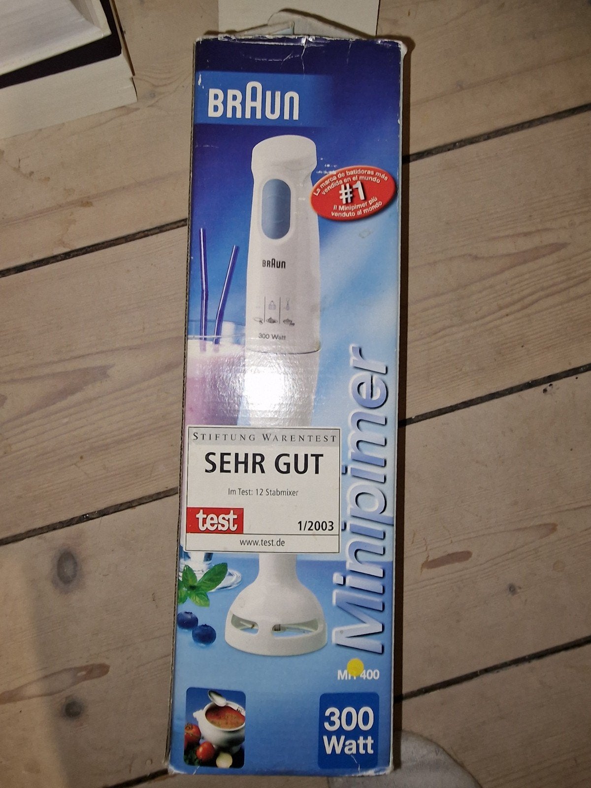 Braun Minipimer MR 400 Staafmixer - 300 Watt, Witgoed en Apparatuur, Keukenmixers, Minder dan 1 liter, Ophalen of Verzenden, Nieuw