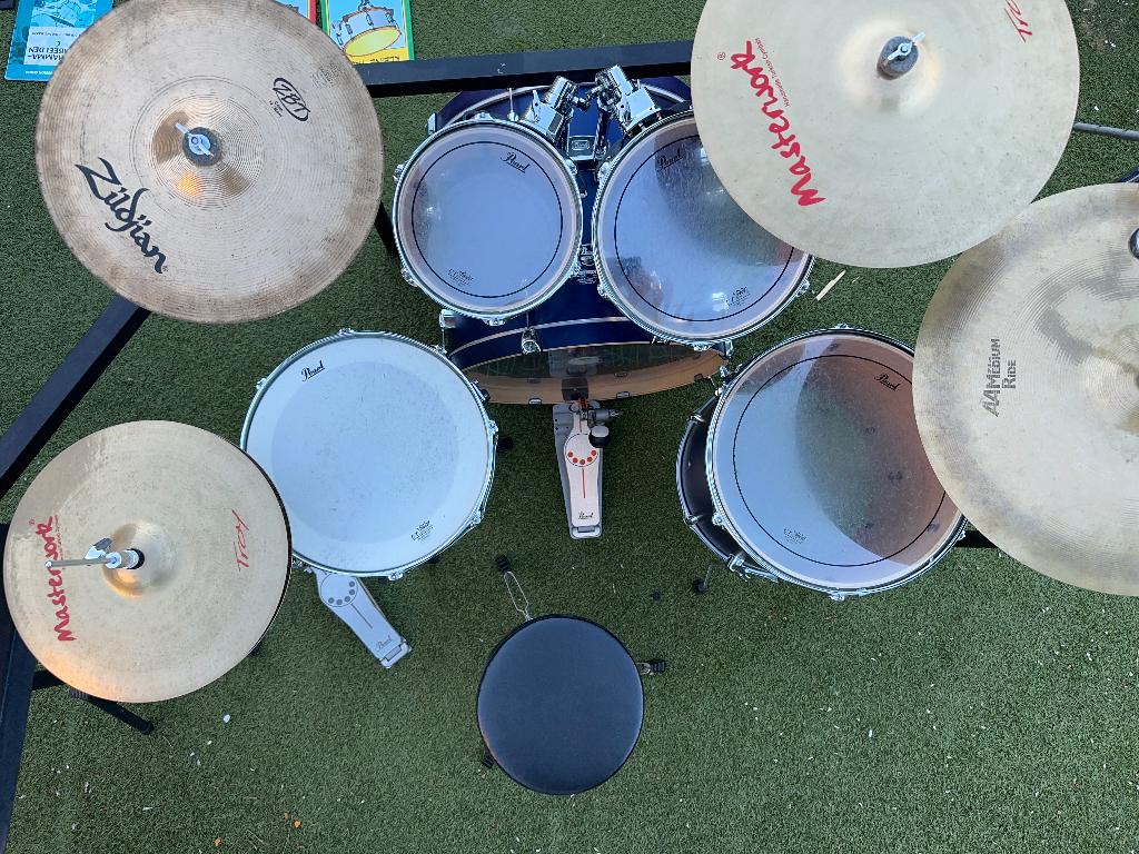drumstel pearl - Zo goed als nieuw, Muziek en Instrumenten, Ophalen, Nieuw, Pearl
