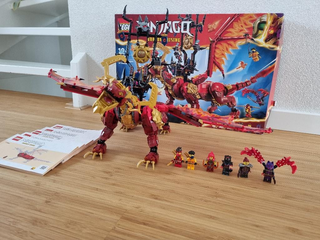 LEGO ninjago brondraak der beweging 71822, Ophalen, Zo goed als nieuw, Complete set, Lego