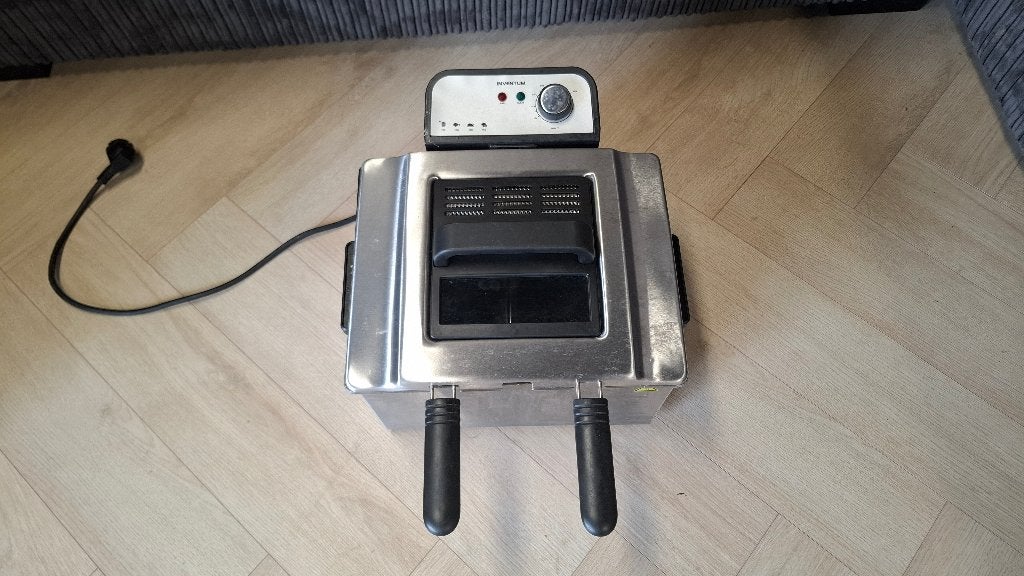 DUBBELE FRITEUSE INVENTUM / ZO GOED ALS NIEUW / 2X GEBRUIKT!, 4 liter of meer, Ophalen of Verzenden, Zo goed als nieuw, Duo-friteuse