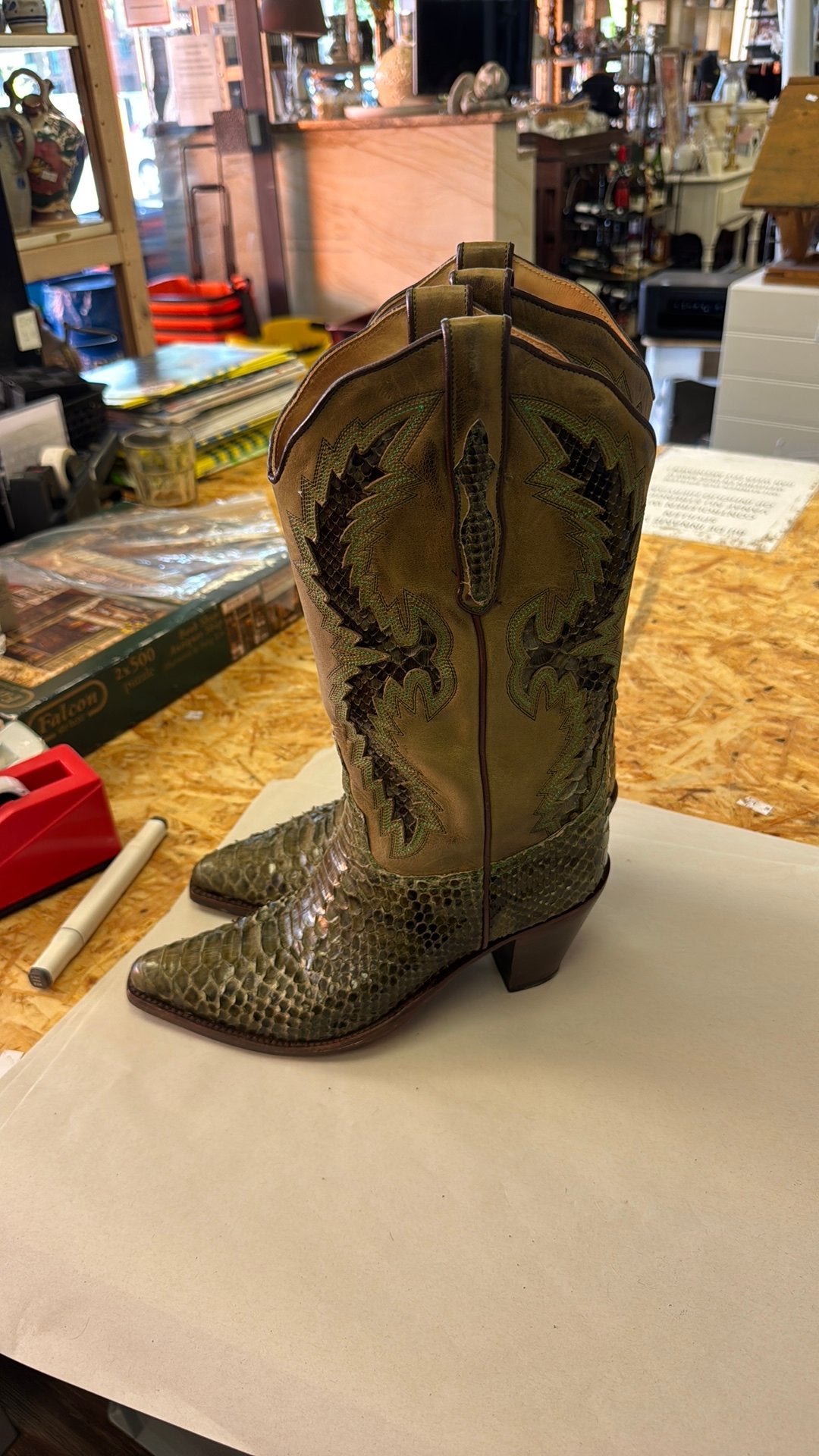 Cowboy laarzen, Ophalen of Verzenden, Zo goed als nieuw, Zwart, Hoge laarzen