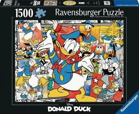 Ravensburger Disney - Donald Duck - 1500 stukjes, Hobby en Vrije tijd, Denksport en Puzzels, Ophalen of Verzenden, 500 t/m 1500 stukjes