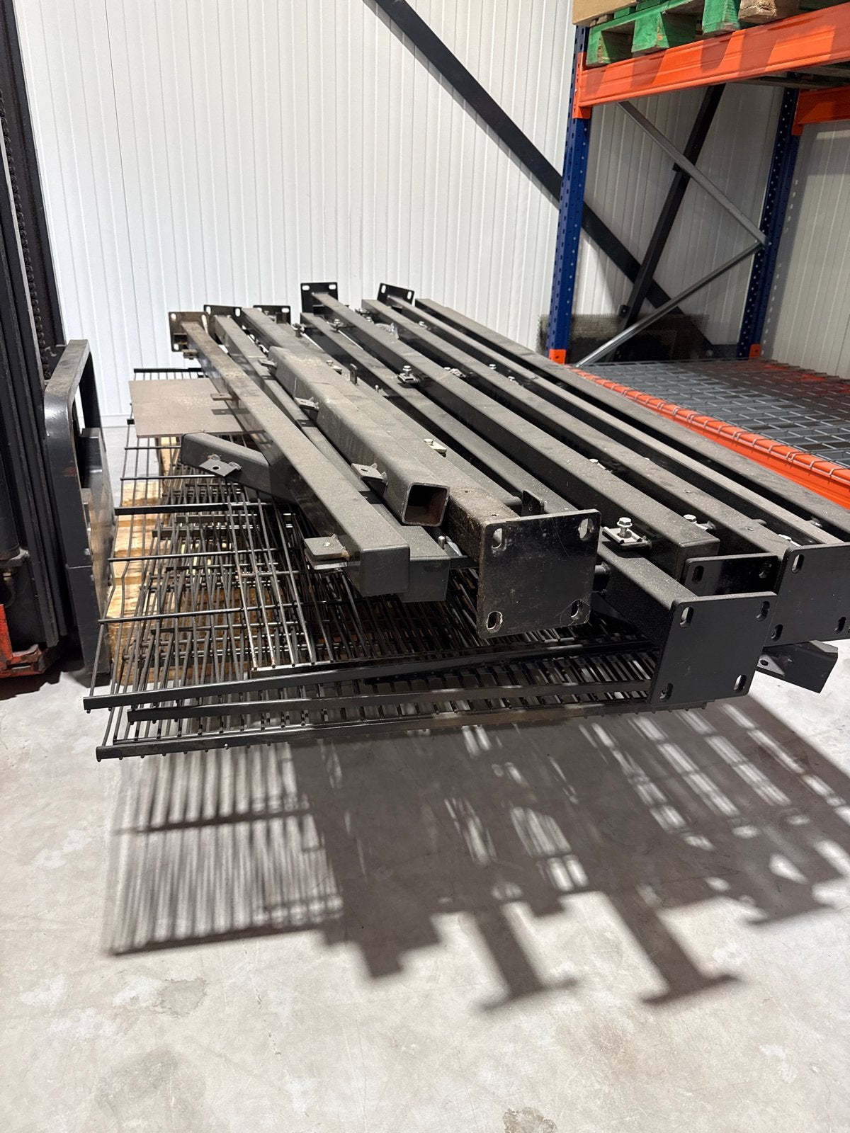 Stalen hekwerk afkomstig uit fabriek, Ophalen, Met poort, Gebruikt, Overige typen