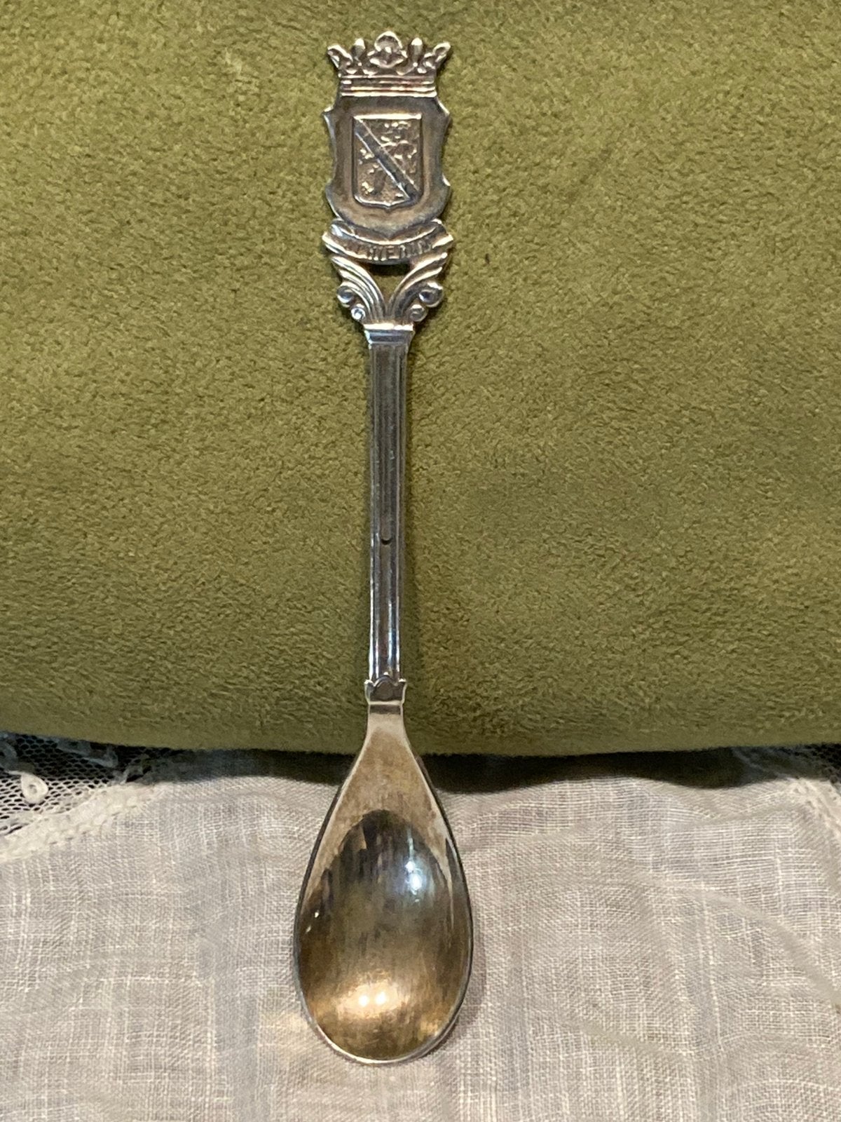 Theelepeltje Schiedam (301025), Ophalen of Verzenden, Gebruikt, Zilver