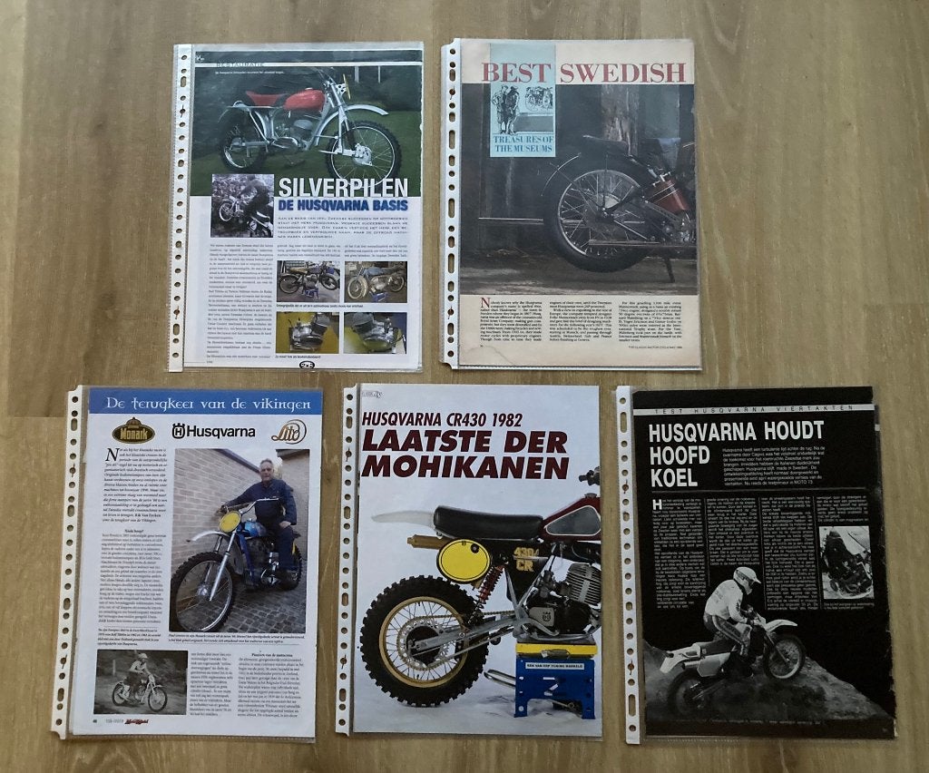 Map met documentatie over HUSQVARNA  Motoren, Motoren, Verzenden, Overige merken