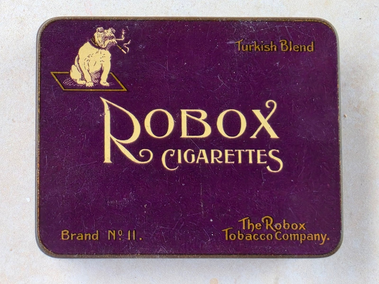Robox No ll Oriental Blend Brand turkish Cigarettes blik, Ophalen of Verzenden, Gebruikt, Overige