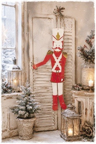 Grote, uitgestanste soldaat van stevig karton. 1.10 x 30 cm., Diversen, Kerst, Nieuw, Ophalen of Verzenden