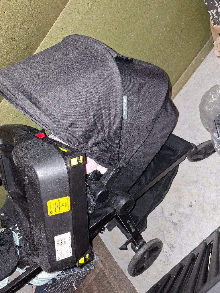 Kinderwagen 3 in 1, Verstelbare duwstang, Zo goed als nieuw, Combiwagen, Ophalen