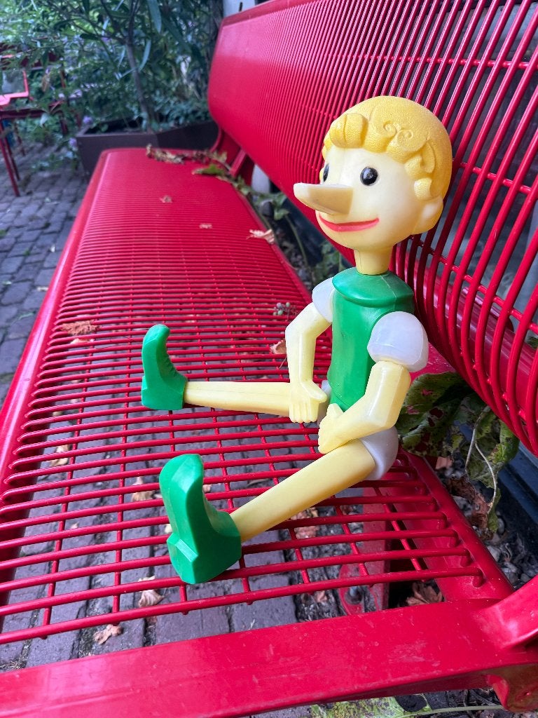 Pinokkio figuur plastic Duitsland jaren 60-70, Ophalen of Verzenden, Gebruikt