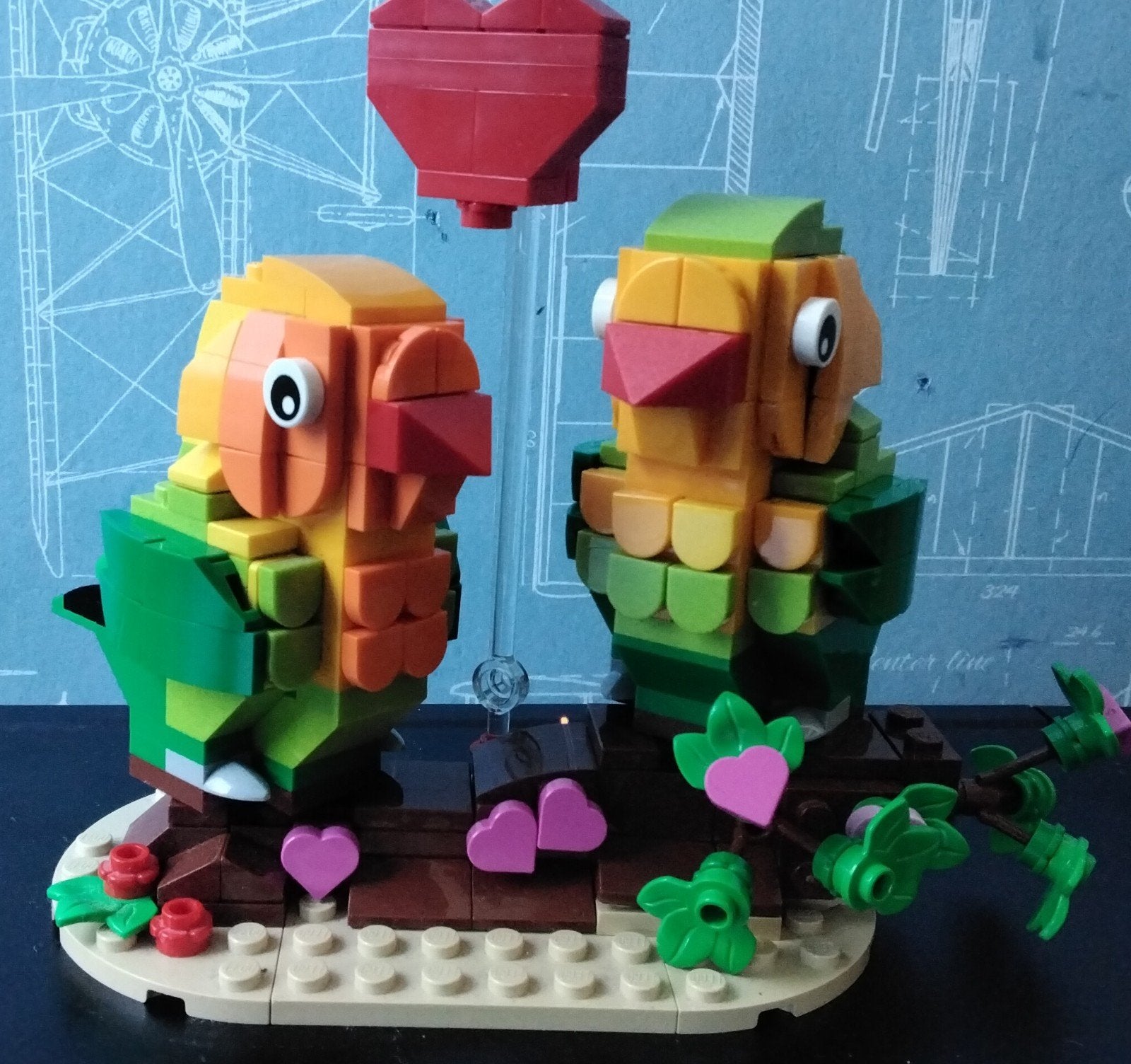 Lego 40522 dwergpapegaaien valentijn lovebirds kanaries, Kinderen en Baby's, Speelgoed | Duplo en Lego, Lego, Ophalen of Verzenden