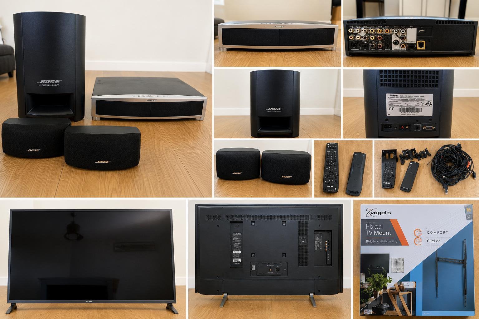 Sony Bravia 55 inch 4K HDR Smart TV + Vogel’s beugel, Soundbar, 70 watt of meer, Zo goed als nieuw, Overige spelers