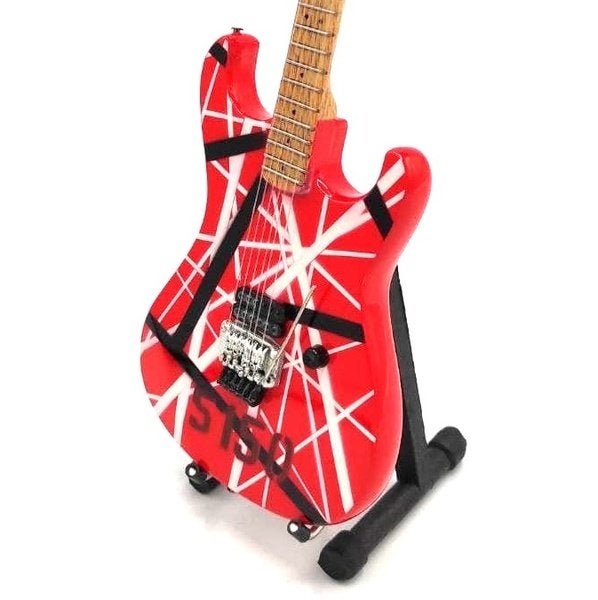 Eddie van Halen miniatuur gitaar 25cm mini guitar decoratie, Info@deconoord.nl, Deco Noord, Nieuw, Ophalen of Verzenden