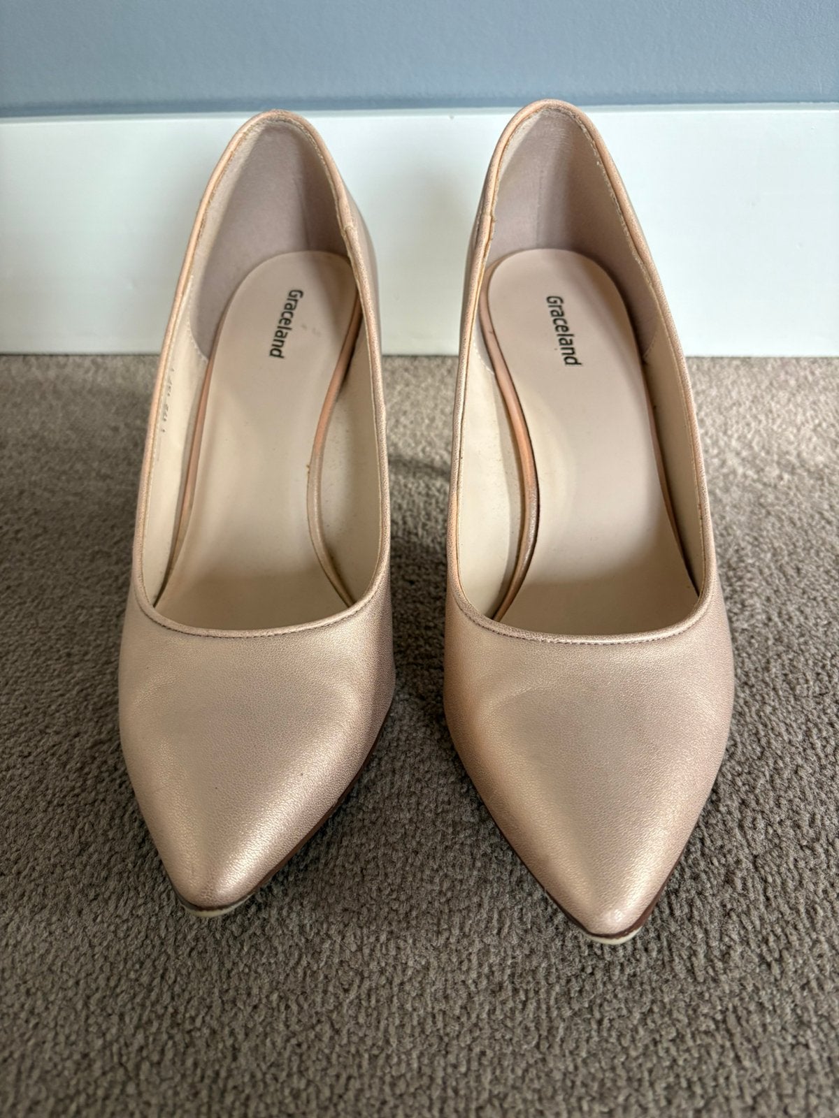 Nude pumps maat 39, Pumps, Ophalen of Verzenden, Roze, Gedragen