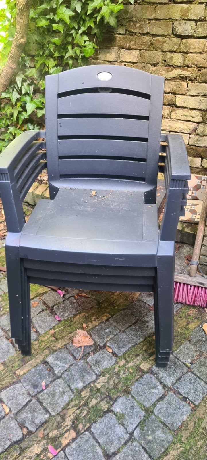 Hartman tuinstoelen 4, Tuin en Terras, Tuinstoelen, Ophalen, Gebruikt, Kunststof