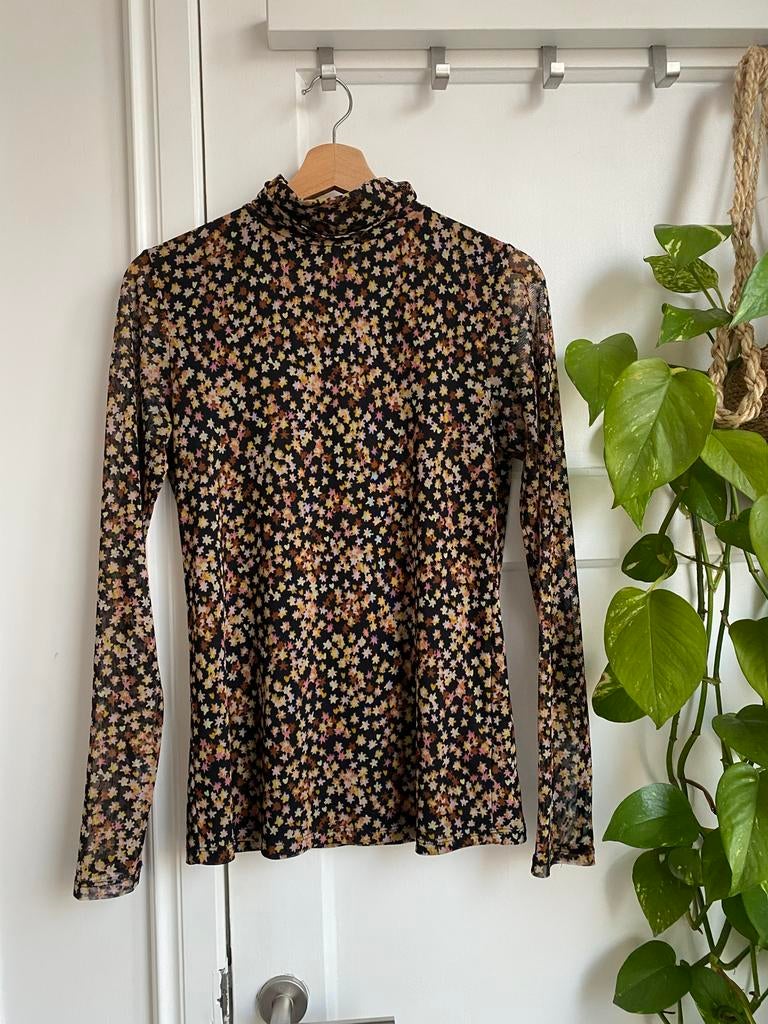 Fabienne Chapot nette top met bloemenmotief, Kleding | Dames, Zwart, Ophalen of Verzenden, Zo goed als nieuw, Lange mouw