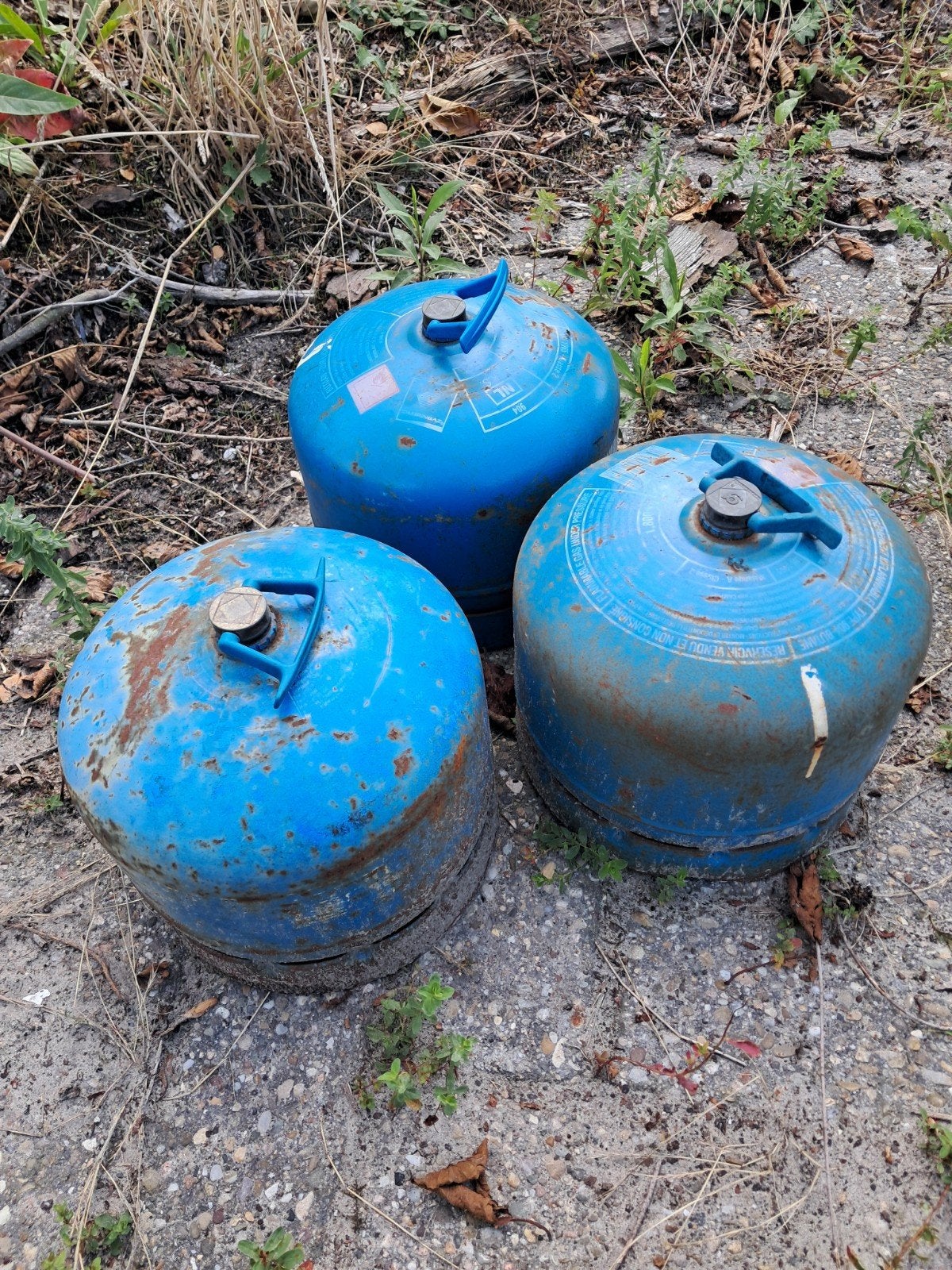 3 Lege Campingaz Gasflessen - 1,8 kg 904, Caravans en Kamperen, Ophalen, Gebruikt