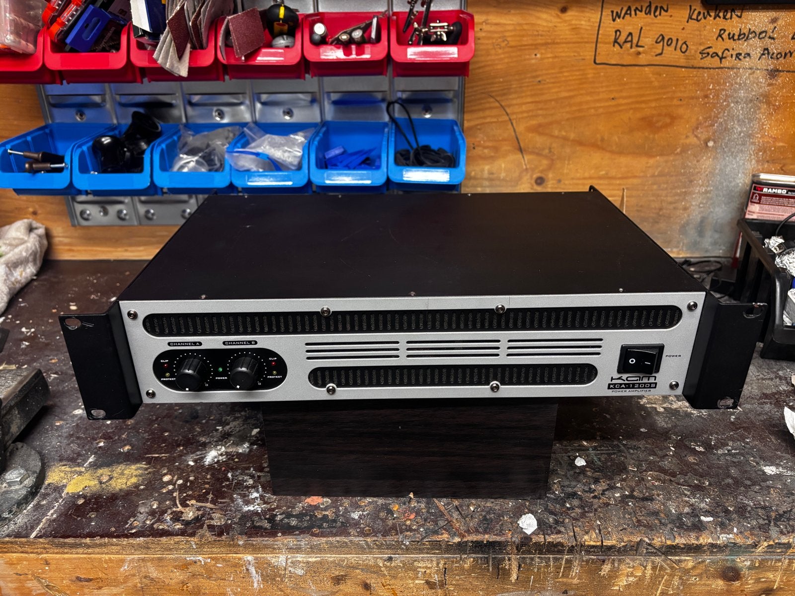 KOM KCA-1200s Power Amplifier - Gebruikt, Ophalen, Gebruikt, Minder dan 500 watt