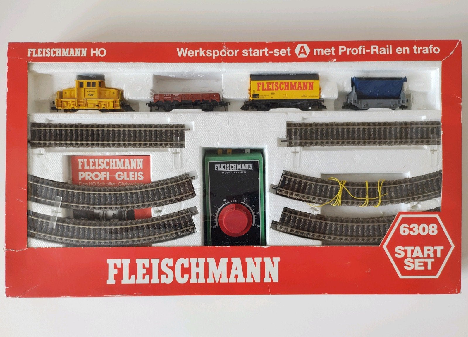 Fleischmann H0 6308 Werkspoor startset (NS lok, Profi- Rail), Hobby en Vrije tijd, Treinset, Gelijkstroom, Fleischmann, Ophalen of Verzenden