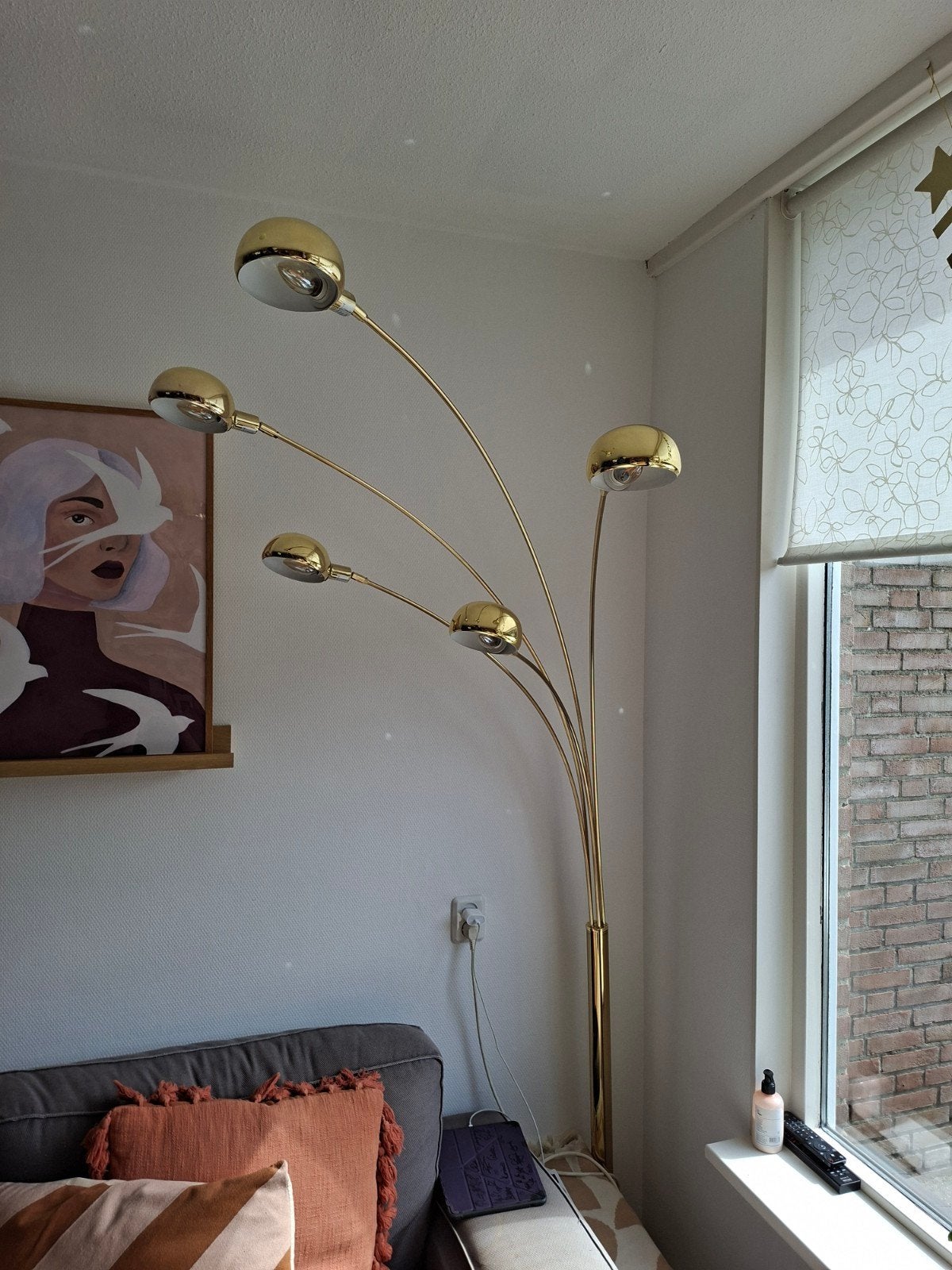 Vloerlamp Flinders design, Ophalen, Zo goed als nieuw, 150 tot 200 cm