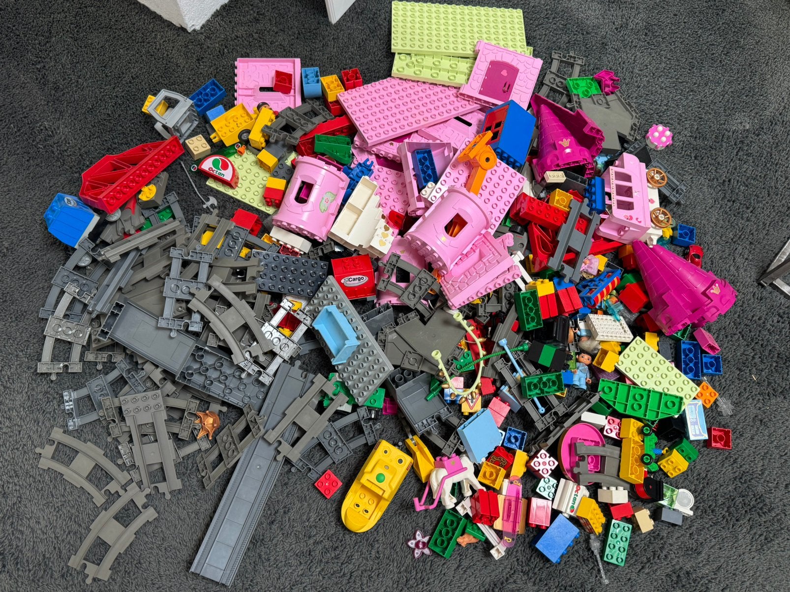 Duplo oa trein en kasteel, Ophalen of Verzenden, Zo goed als nieuw
