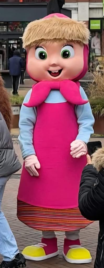 Mascotte pak Masha € 225, Ophalen of Verzenden