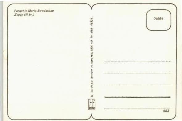 Zegge 8 kaarten/items mbt Maria devotie Zegge, Verzenden, 1980 tot heden, Noord-Brabant
