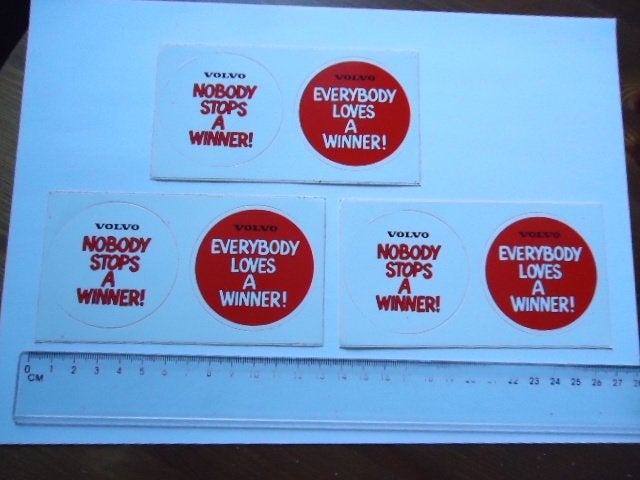 sticker oud VOLVO Winner plastic oldtimer zweden truck auto, Ophalen of Verzenden, Zo goed als nieuw, Auto of Motor