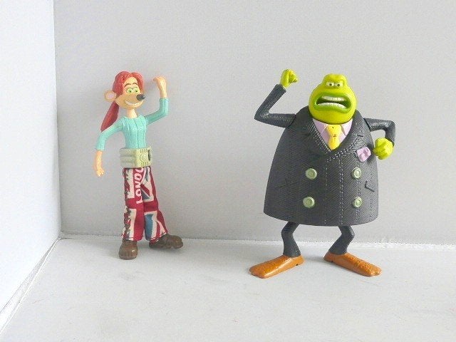 McDonalds 2002 # Flushed Away 2x, Ophalen of Verzenden, Overige figuren, Zo goed als nieuw, Beeldje of Figuurtje